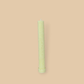 Allegra fluted pillar candle in 22cm height and flat base shown in frangipani (yellow) colour. 