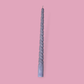 Twisty Ariel taper candle in Lavender (pastel purple) colour.